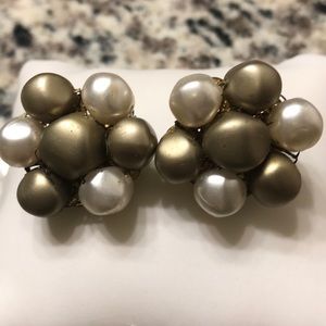 Two pairs Vintage clip on earrings